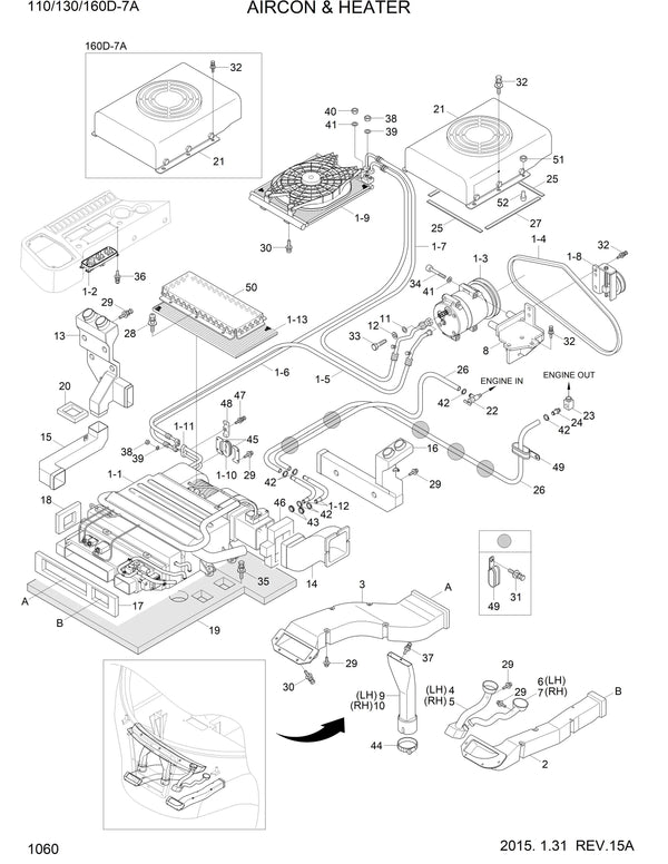 DOWNLOAD HYUNDAI 110/130/160D-7A FORKLIFT DIESEL PARTS MANUAL