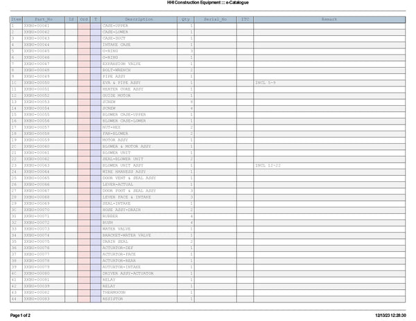 DOWNLOAD HYUNDAI 110/130/160D-7A FORKLIFT DIESEL PARTS MANUAL