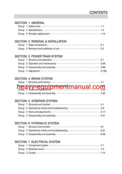 Hyundai 110 130 160D-9 Forklift Truck Service Manual