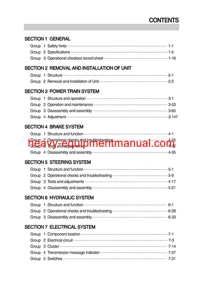 Hyundai 160D-9L 180D-9B Forklift Truck Service Manual