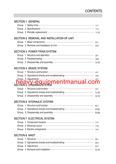 Hyundai 15/18/20BT-9 Forklift Service 