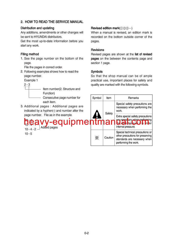 Hyundai 20/25/30/33D-7 Forklift Truck Repair Manual