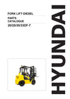 DOWNLOAD HYUNDAI 20/25/30/33DF-7 FORKLIFT DIESEL PARTS MANUAL