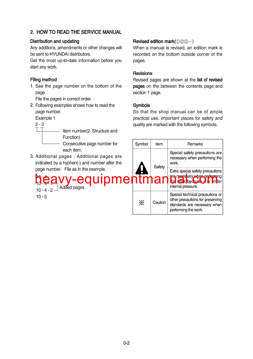 Hyundai 20/25/30G(C)-7 Forklift Truck Service Manual