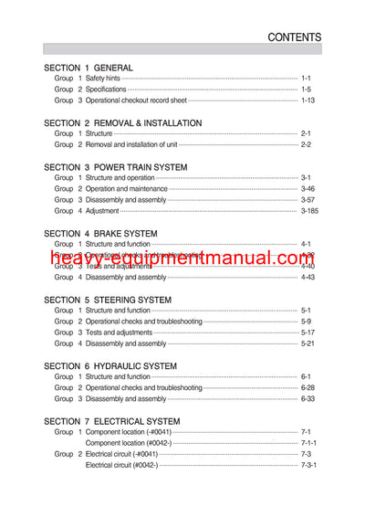 Hyundai 250D-9 Forklift Truck Service Manual