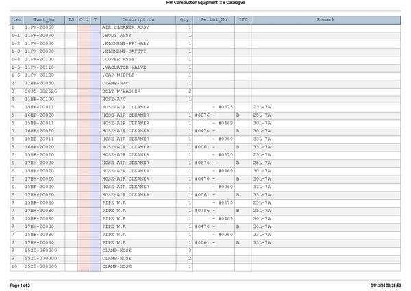 DOWNLOAD HYUNDAI 25 30 33L-7A FORK LIFT-LPG PARTS MANUAL
