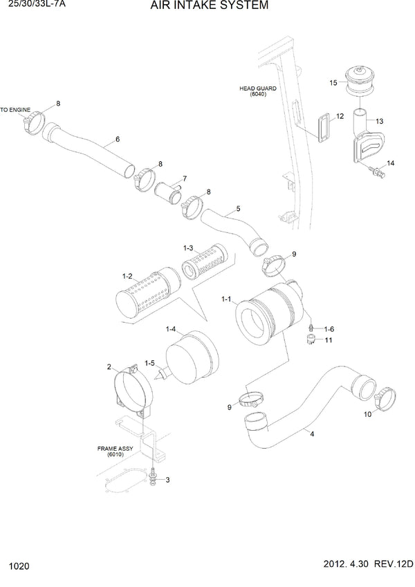 DOWNLOAD HYUNDAI 25 30 33L-7A FORK LIFT-LPG PARTS MANUAL