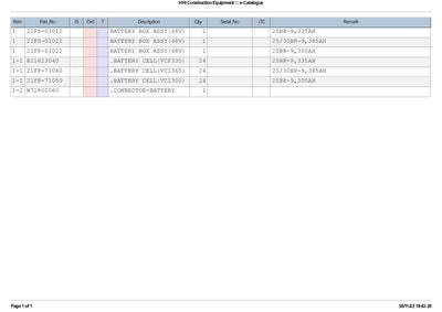 DOWNLOAD HYUNDAI 25 30BR-9 FORK LIFT-BATTERY PARTS MANUAL