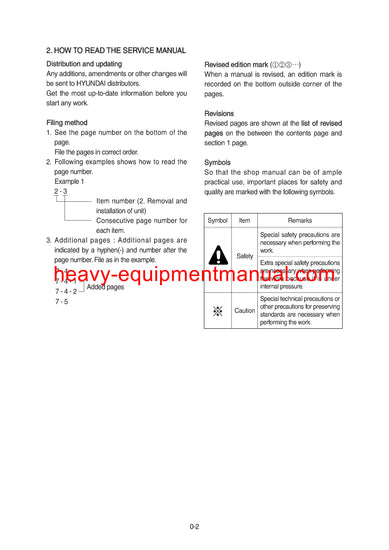 Hyundai 25/30/33L-9A,35LN-9A Forklift Truck Workshop Manual