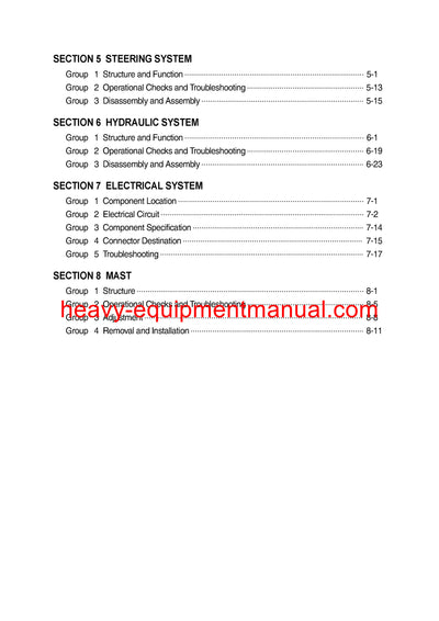 DOWNLOAD Hyundai 25/30/33L(G),25/30LC(GC)-7M Forklift Truck Workshop Service Repair Manual