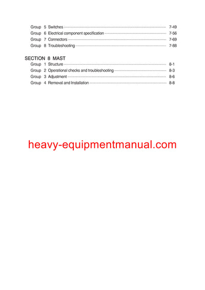 Hyundai 300D-9 Forklift Truck Workshop Service Repair Manual