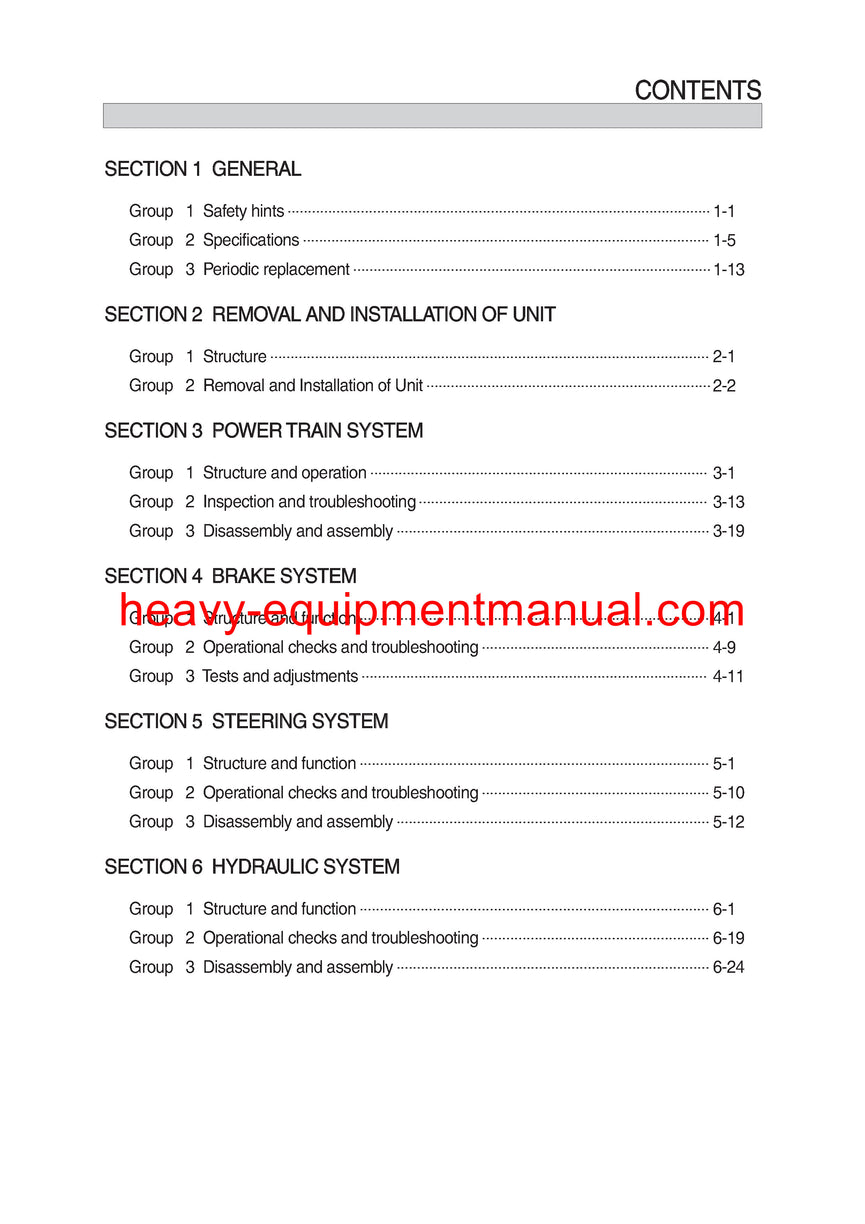 Hyundai 35 40 45D-7 Forklift Truck Workshop Service Manual