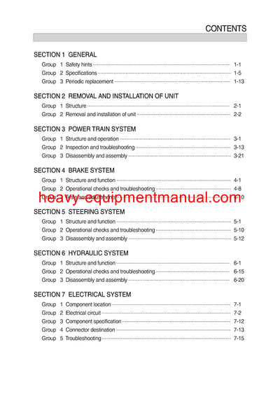 Hyundai 35 40 45D-9S,50D-9SA Forklift Truck Service Manual