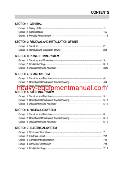 Hyundai 35 40 45L-7 Forklift Truck Repair Manual