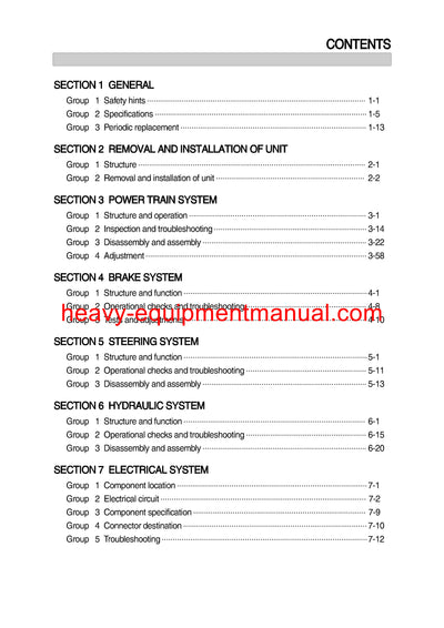 Hyundai 60 70L-7A Forklift Truck Service Manual