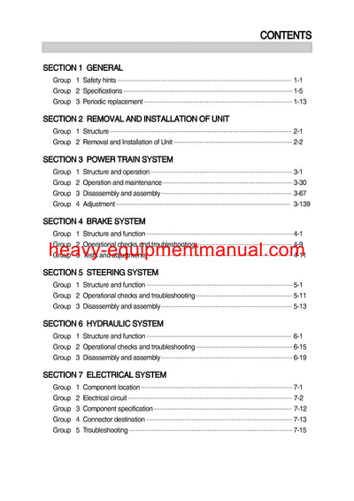 Hyundai 80D-7 Forklift Truck Service Manual