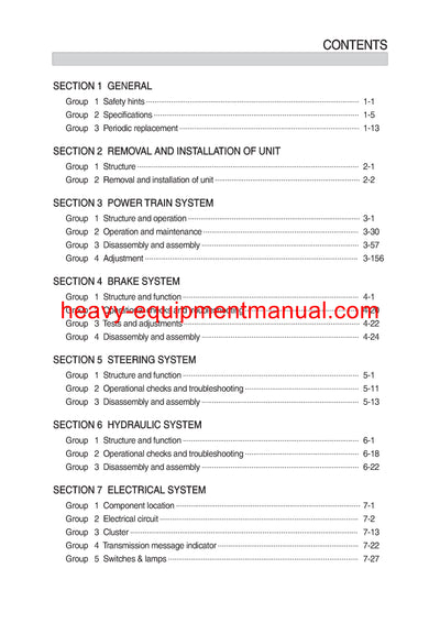 Hyundai 80D-9 SN 0078 Forklift Truck Service Manual
