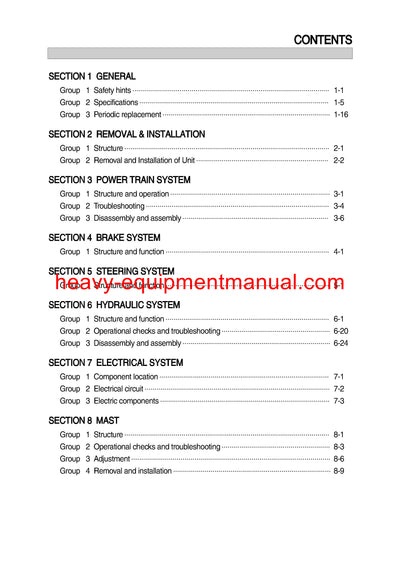 Hyundai BRJ-7 series Forklift Workshop Service Repair Manual