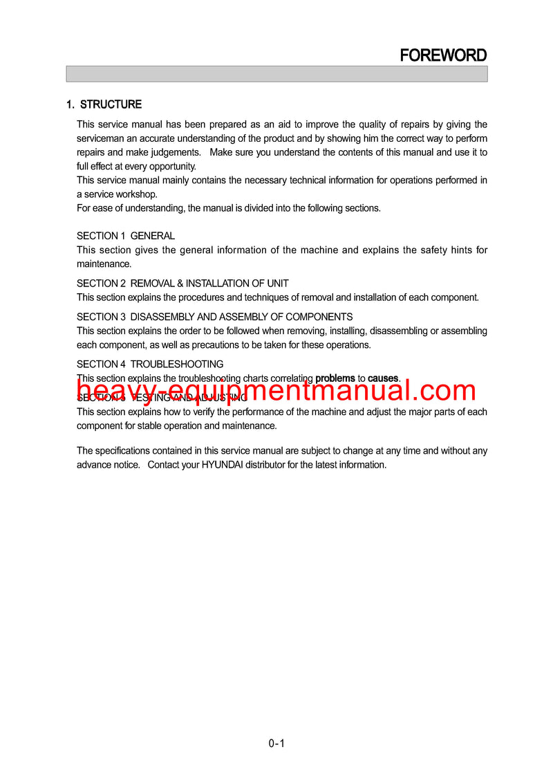 DOWNLOAD Hyundai HBF20/25/30C-7 Forklift Workshop Service Repair Manual