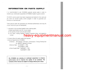 Hyundai HDF50 70A Forklift Truck Workshop Service Repair Manual