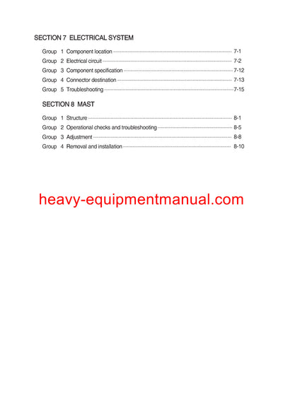 DOWNLOAD Hyundai HDF50 70-7(S) Forklift Truck Workshop Service Repair Manual