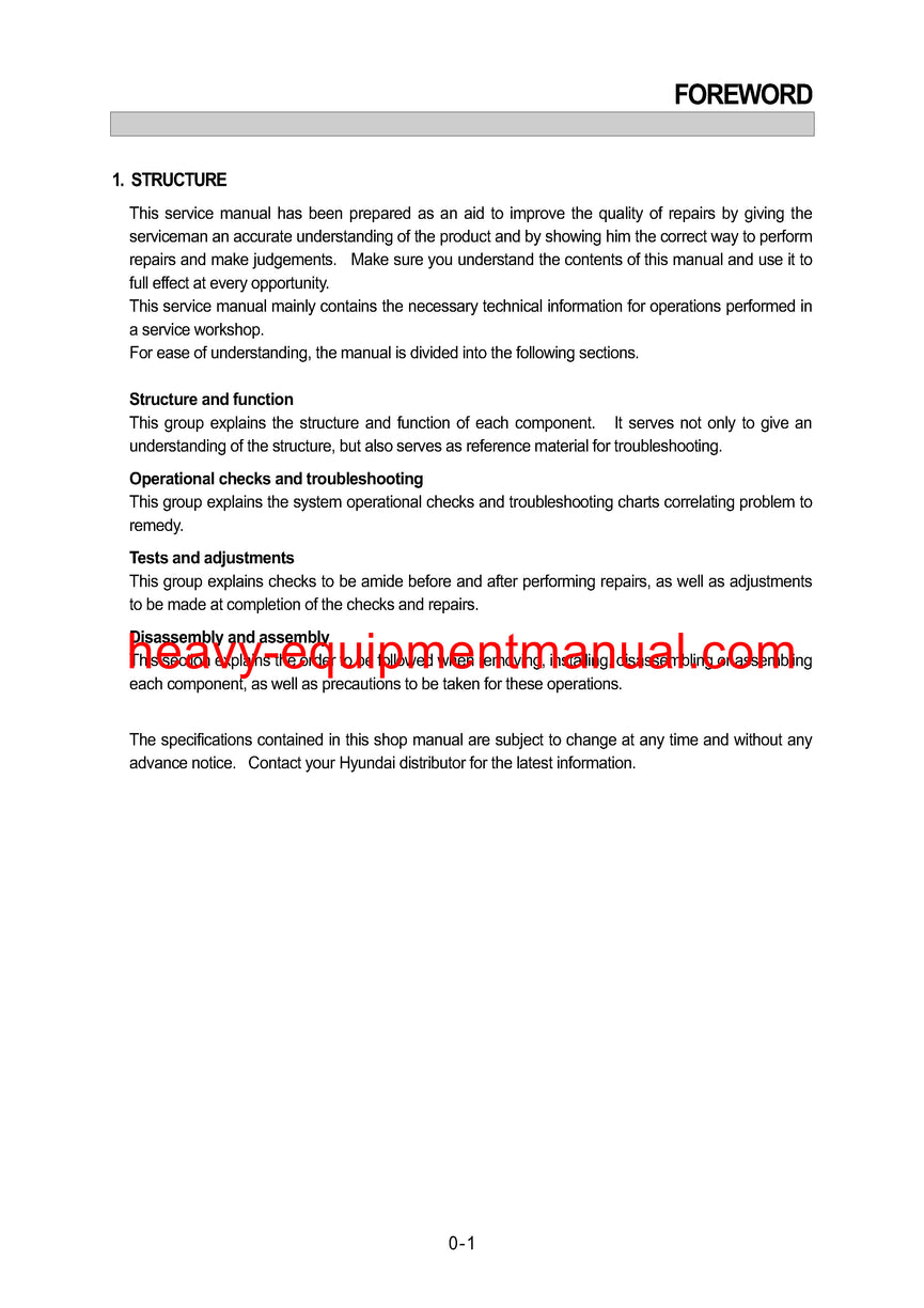 DOWNLOAD Hyundai HL730-3 Wheel Loader Service Repair Manual