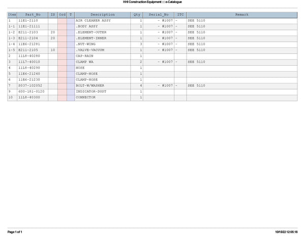 DOWNLOAD HYUNDAI HL730TM-3 (#1001-) WHEEL LOADER PARTS MANUAL
