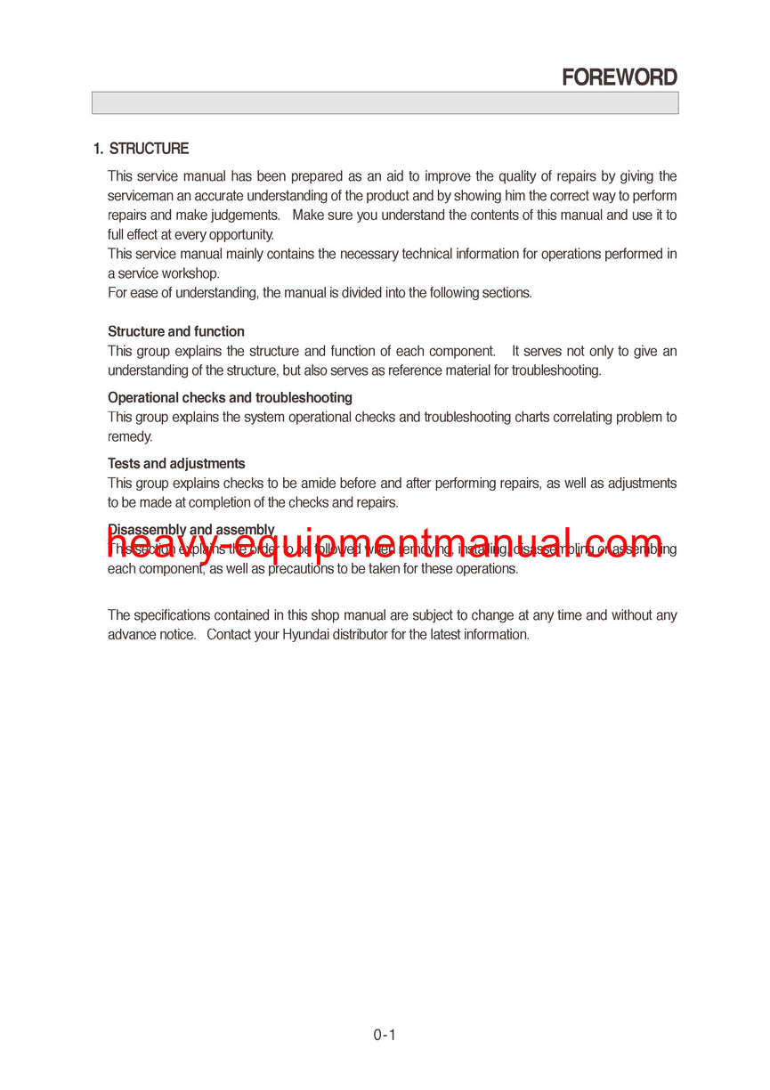 DOWNLOAD Hyundai HL730(TM)-7 Wheel Loader Service Repair Manual