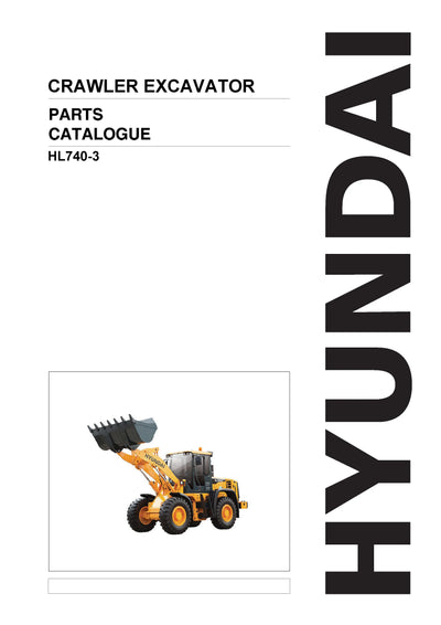 DOWNLOAD HYUNDAI HL740-3 (#0848-) WHEEL LOADER PARTS MANUAL