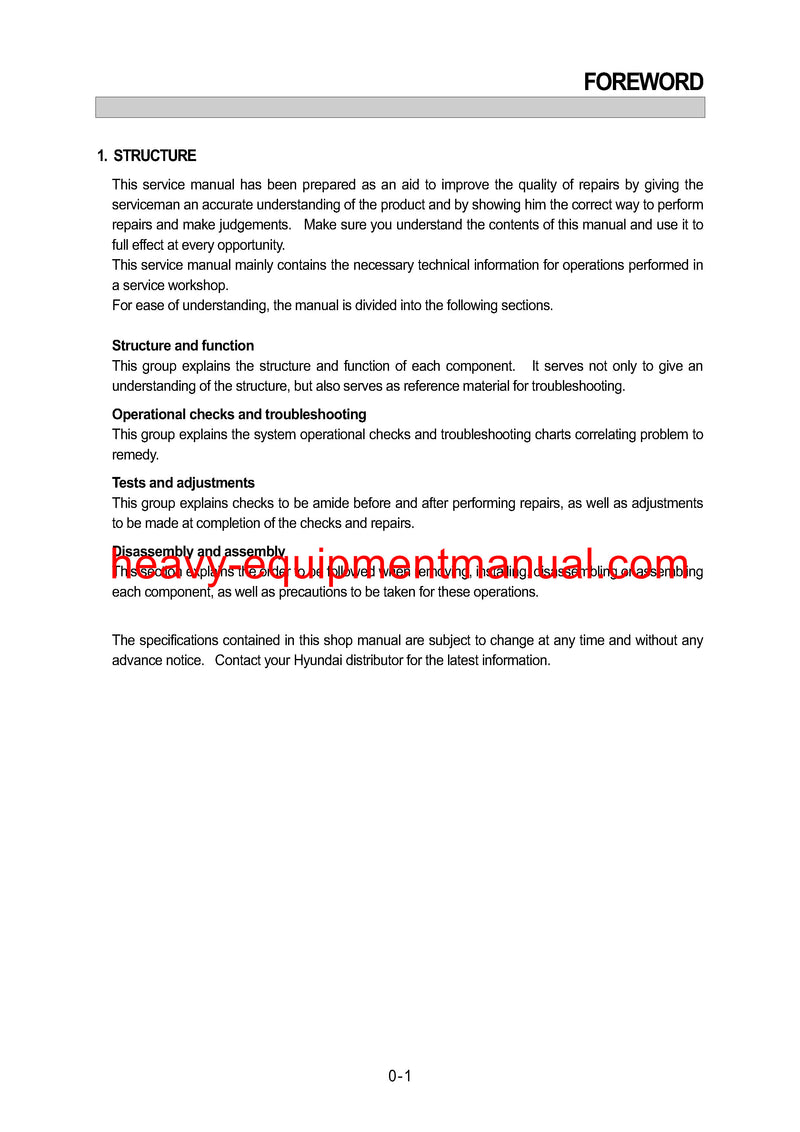 DOWNLOAD Hyundai HL750 Wheel Loader Service Repair Manual