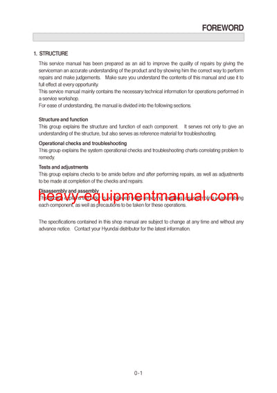DOWNLOAD Hyundai HL770-7 Wheel Loader Service Repair Manual