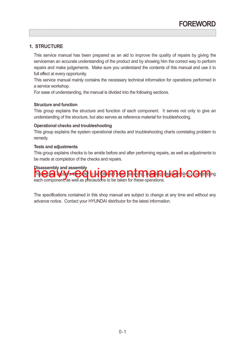 DOWNLOAD Hyundai HL780-3A Wheel Loader Service Repair Manual