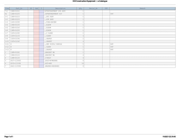 DOWNLOAD HYUNDAI HL960 WHEEL LOADER PARTS MANUAL