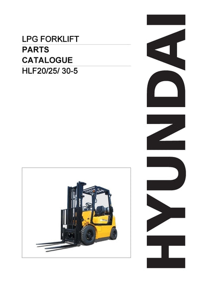 DOWNLOAD HYUNDAI HLF20 25 30-5 LPG FORKLIFT PARTS MANUAL