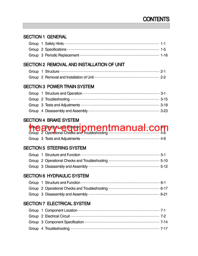DOWNLOAD Hyundai HLF20/25/30(C)-5 Forklift Truck Workshop Service Repair Manual