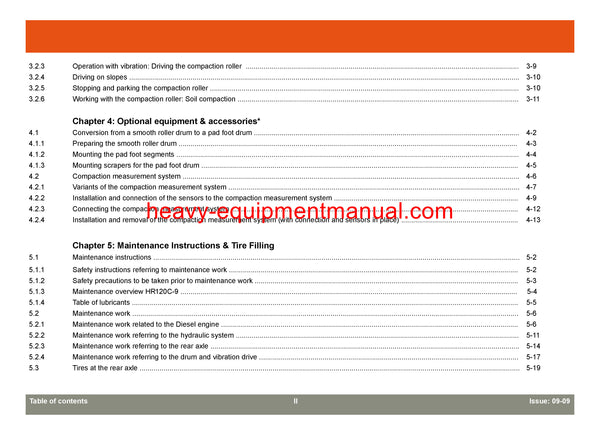 HYUNDAI HR120C-9 ROAD ROLLER (canopy) SERVICE REPAIR MANUAL