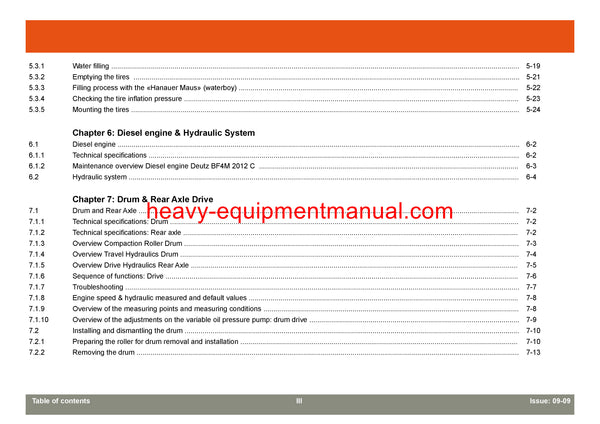 HYUNDAI HR120C-9 ROAD ROLLER (canopy) SERVICE REPAIR MANUAL