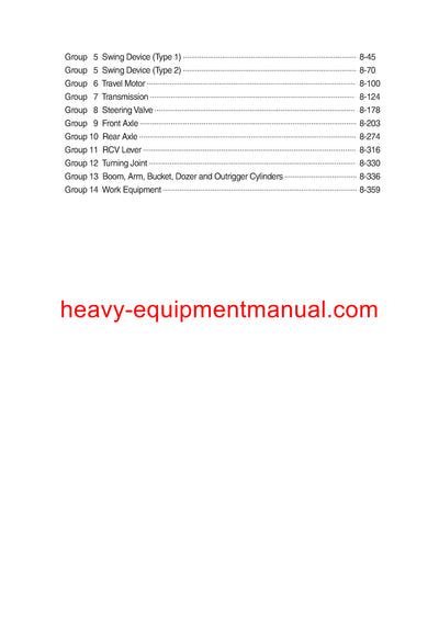 DOWNLOAD Hyundai HW160,180 Wheel Excavator Service Repair Manual