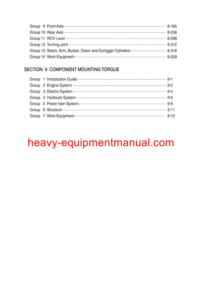 Hyundai HW210 Wheeled Excavator Service Repair Manual