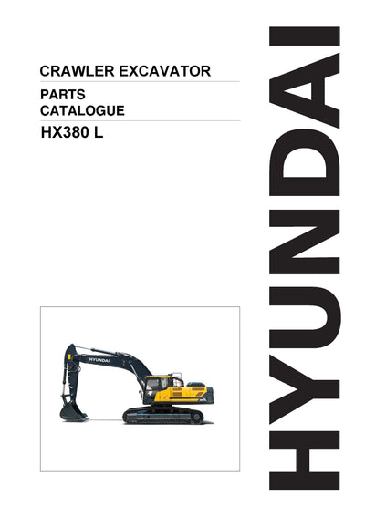DOWNLOAD HYUNDAI HX380 L CRAWLER EXCAVATOR PARTS MANUAL