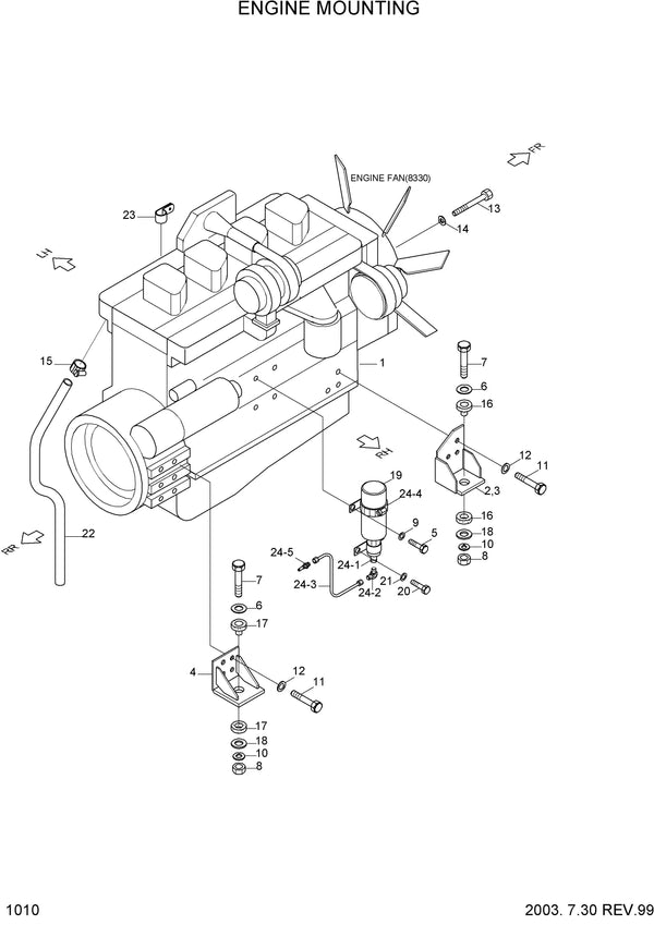 DOWNLOAD HYUNDAI R130LC-3 CRAWLER EXCAVATOR PARTS MANUAL