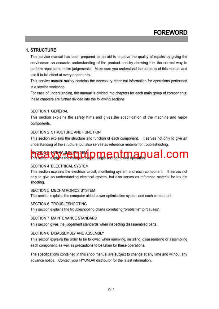 Hyundai  R130LC-3 Crawler Excavator Service Repair Manual