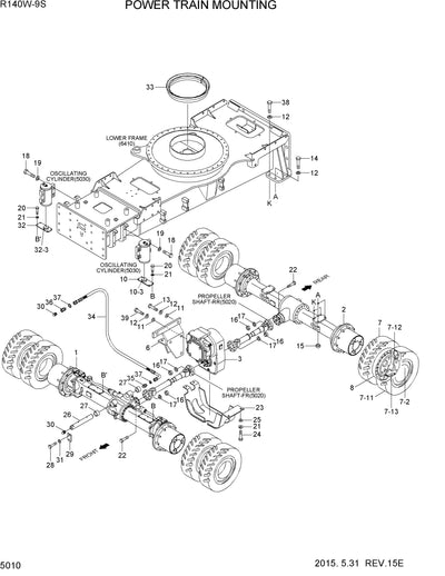 DOWNLOAD HYUNDAI R140W-9S WHEEL EXCAVATOR PARTS MANUAL