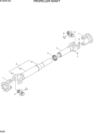 DOWNLOAD HYUNDAI R140W-9S WHEEL EXCAVATOR PARTS MANUAL