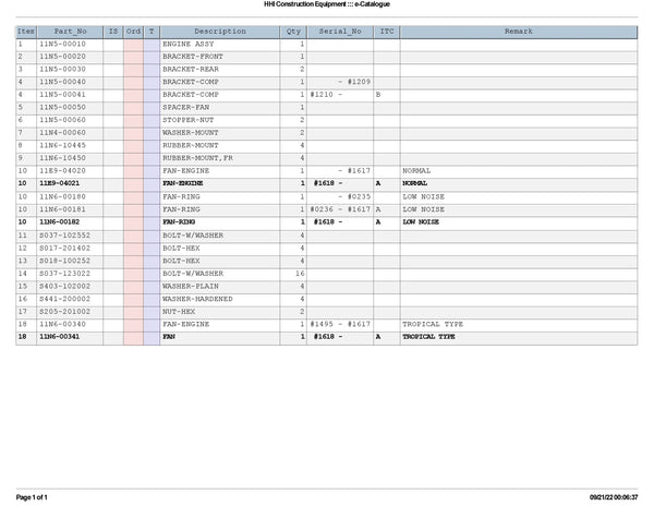 DOWNLOAD HYUNDAI R160LC-7 CRAWLER EXCAVATOR PARTS MANUAL