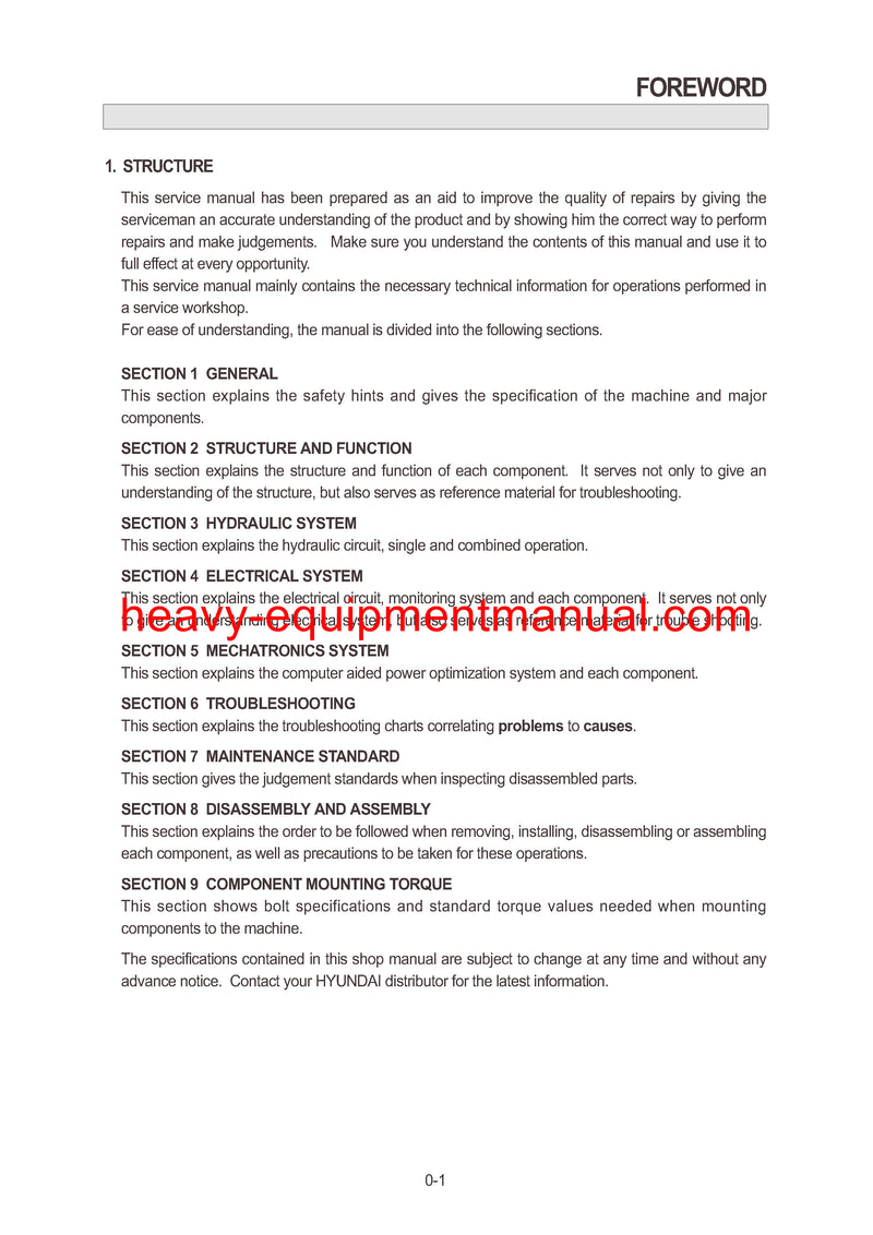DOWNLOAD Hyundai R160LC-7 Crawler Excavator Service Repair Manual