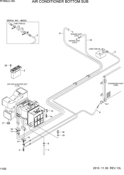DOWNLOAD HYUNDAI R160LC-9A CRAWLER EXCAVATOR PARTS MANUAL