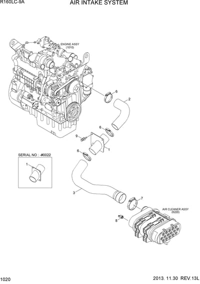 DOWNLOAD HYUNDAI R160LC-9A CRAWLER EXCAVATOR PARTS MANUAL