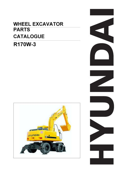 DOWNLOAD HYUNDAI R170W-3 WHEEL EXCAVATOR PARTS MANUAL