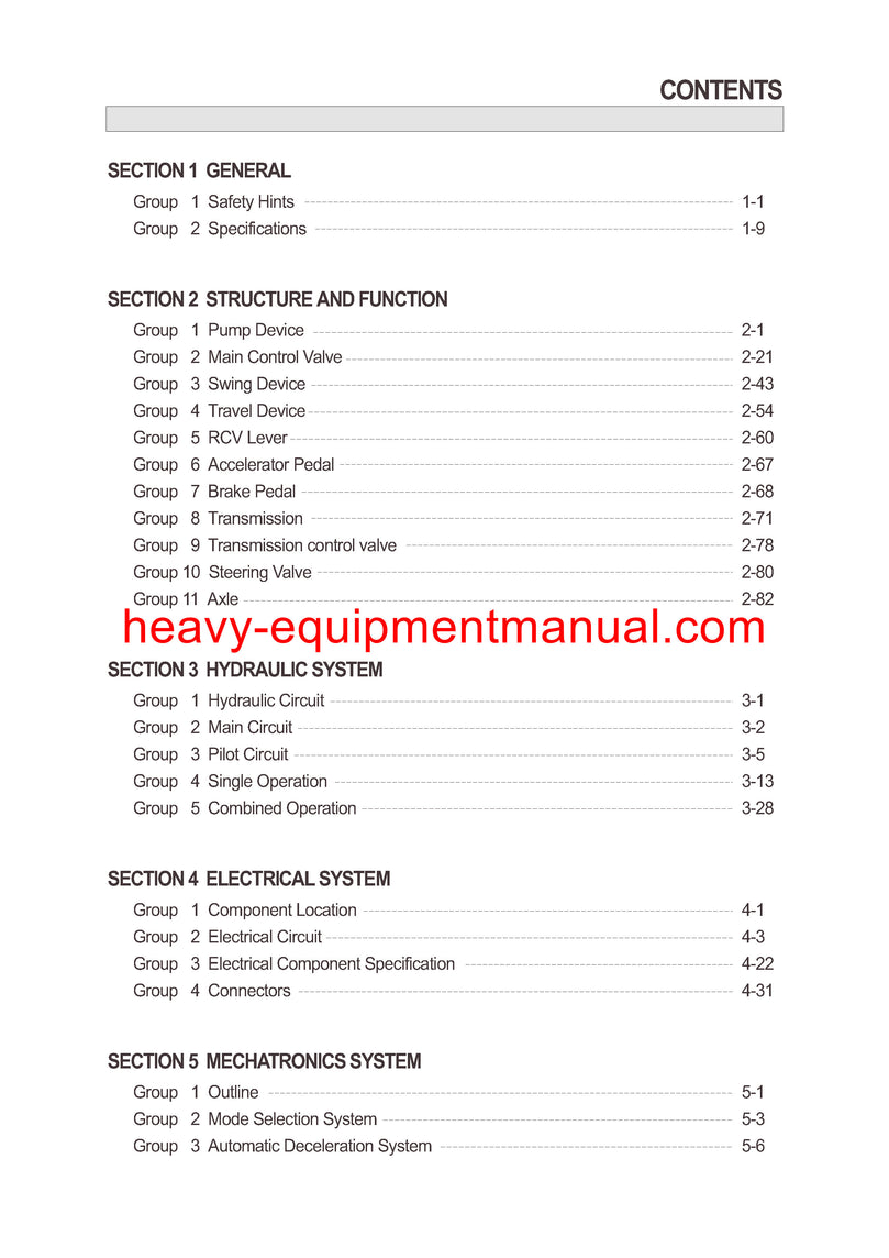  Hyundai R170W-7 Wheel Excavator Service Repair Manual